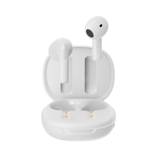 QCY AilyBuds E20 White- Hybrid ANC Semi-Ear TWS earbuds 6mics 13mm dynamic driver IPX4 BT5.4 35h